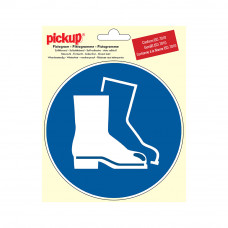 PICKUP STICKER VEILIGHEIDSSCHOENEN VERPLICHT - 150MM - ROND