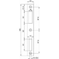 NEMEF SLUITPLAAT P9600/17T - RVS - 24X195MM RECHTHOEKIG - DR 1+2+3+4