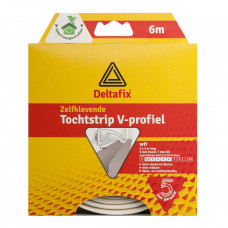 DELTAFIX ZELFKLEVENDE TOCHTSTRIP V PROFIEL, 6 M X 9MM X7MM