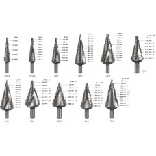 ROTEC 425 HSS TRAPPENBOOR SPLITPOINT NUMMER 0/9 4,0-12,0 MM