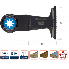 ROTEC INVALZAAGBLAD HOUT/METAAL 65X50 PTK 13/65BI STARLOCK-PLUS