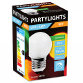 LED PARTYLIGHTS KOGEL 1W E27 WIT - IN & OUTDOOR