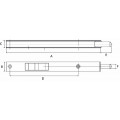 DULIMEX KANTSCHUIF BASCULE 200X17MM TYPE 822 ZWART