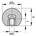 BAL-KOGELKNOP M5X20 D~319C BAK FS31