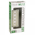 LED WANDLAMP WL12 ZWART 12W OUTDOOR