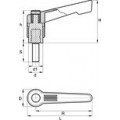 INSTELBARE HANDGREEP TYPE 200, 42MM M 5