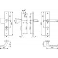 VEILIGHEIDSBESLAG HOPPE 61G/2236ZA/2214/113 GRT