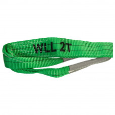 HIJSBAND. POLYESTER+LUS 5M/ 60MM 2000KG GROEN