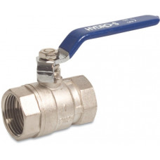 HYDRO-S KOGELKRAAN MESSING VERNIKKELD 1/2" BINNENDRAAD 25BAR