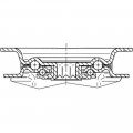 ZWENKWIEL MET REM 800MM KUNSTSTOF WITROL PLAAT 200KG