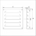 SCHOEPENROOSTER, ALUMINIUM, GROTE SCHOEP - MILL-FINISH - LUCHTDOORLAAT