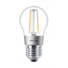 PHILIPS CLASSIC LED E27 LEDKOGEL FILAMENT HELDER 2.7W 250LM - 827 ZEER WARM WIT | DIMBAAR - VERVANGT 25W