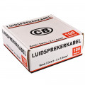 2 X 1 LUIDSPREKERKABEL ROOD/ZWART