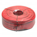 2 X 1 LUIDSPREKERKABEL ROOD/ZWART