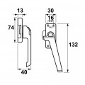 AXA RAAMSLUITING ZWART 3308-31-38 RS F8