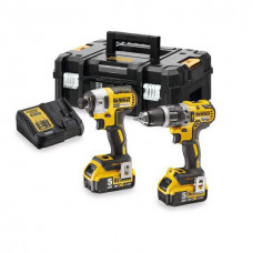 DEWALT DCK266P2T COMBISET - DCD796 & DCF887 18V - 2X5.0AH IN TSTAK