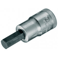 DOPSLEUTELBIT IN 19 (AF) 1/2 INCH BINNEN-6-KANT SLEUTELWIJDTE 3/8 INCH LENGTE 60 MM(NL+BE)