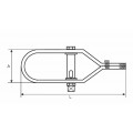 DRAADSP. NR 5 (180MM) MET KANTWIEL GEEL GEPAS / 407-05GVK ZL
