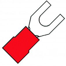 GEISOLEERDE VORKKABELSCHOEN M4 VOOR DRAAD 0,5-1,5 MM² B=6.4M