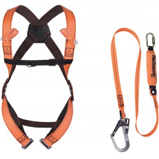 HARNAS/ "SCAFFOLDING" ANTIVAL KIT: HAR12 + AN203200ZD + 1 OPBERGTAS XL/XXL ORANJE