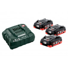 METABO BASISSET 18V 3X LIHD 4.0 AH + ASC 30-36V LADER