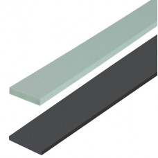 PLATPROFIEL 25X3MM WIT LENGTE 3M