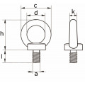 RINGSCHROEF DIN 580 6MM VERZ 580-06E