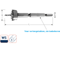 ROTEC CILINDERKOPBOOR 'WAVE-CUTTER', ø25 WS