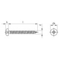 SPAANPLAATSCHROEF VOLDR. CK/TX20 4,0X30 RVS-A2