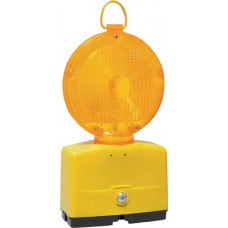 BOUWPLAATSWAARSCHUWINGSLAMP NITRA LED GEEL LICHTKOP DRAAIBAAR NISSEN