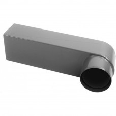 PVC STADSUITLOOP LANG Ø70/80 60X80 MM GRIJS