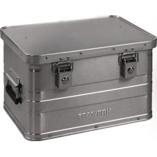 ALUMINIUM BOX L430 X B330 X H275MM 29 L MET KLAPDEKSEL
