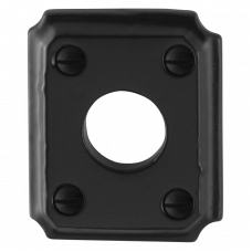 GPF6100.02 SMEEDIJZER ZWART ROZET RECHTHOEKIG 59X48X6MM