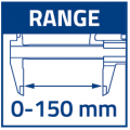 STENROC SCHUIFMAAT IN RVS / 0-150 MM/6"