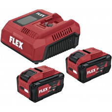 FLEX POWER SET 2X 8,0 AH XT + SNELLADER 18V - P-SET 18-88 XT CA2