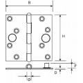 SCHARNIER LOSSE PEN - SKG**® - 76 X 76 MM - VERZINKT