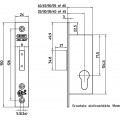 4128/18-30 VEILIGHEIDSBIJZETSLOT, SKG**, DM30MM, VOORPLAAT RVS 24X150M