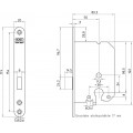 1258/17-50 BULK PER 10 KASTSLOT, DM50MM, PC, VOORPLAAT RVS 20X174MM AF