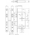 242217T2450 VEILIGHEIDSDEURSLOT, SKG**, DM50MM, PC72MM, KRUKGAT 8MM, V