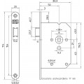 1255/17-50 DR.1+3 BULK PER 10 LOOPSLOT, DM50MM, KRUKGAT 8MM, VOORPLAAT