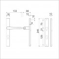 DEURKRUK 357 VASTDRAAIBAAR 245/30 PC 92 M5/R6,5 F1DD.53/57 MM.