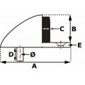 DST V ZB 55SF / DEURSTOPPER V M.ZIJBUFFER 55X18MM RVS