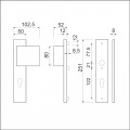 VHB 251/50 DD90/80 LI BUITEN BLIND BINNEN PC55, DKR. 356 F2 DD.38/45