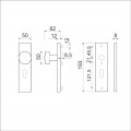 VHB 193*50 KN 169/50 BUITEN EN BINNEN PC55 , DEURKRUK 332 F2 DD38-45