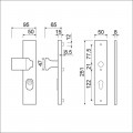 VHB251/50/15 KT55 KNOP144 DEURKRUK 332 PC 55 F2 DD.38-45 MM.