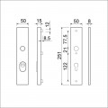 VHB 251/50/15 BUITEN KT 55 BINNEN PC 55 F2 DD.38-45 MM.