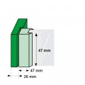 3015-OPLEGSLOT/GELIJKLIGGEND/WIT-KST