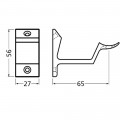 LEUNINGHOUDER OPSCHROEV. NIEUW ZILVER 3542-02