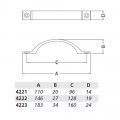 GREEP H.O.H. 96 MM OPSCHROEV. NAT. MAT 4221-11