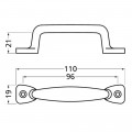 GREEP 110MM OPSCHROEVEND NIEUW ZILVER 4250-02